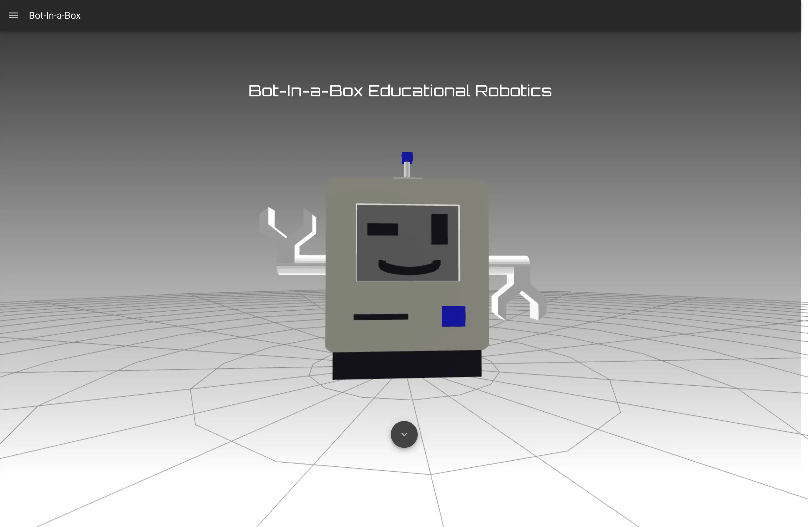 A screenshot of Bot-In-a-Box Educational Robotics' website